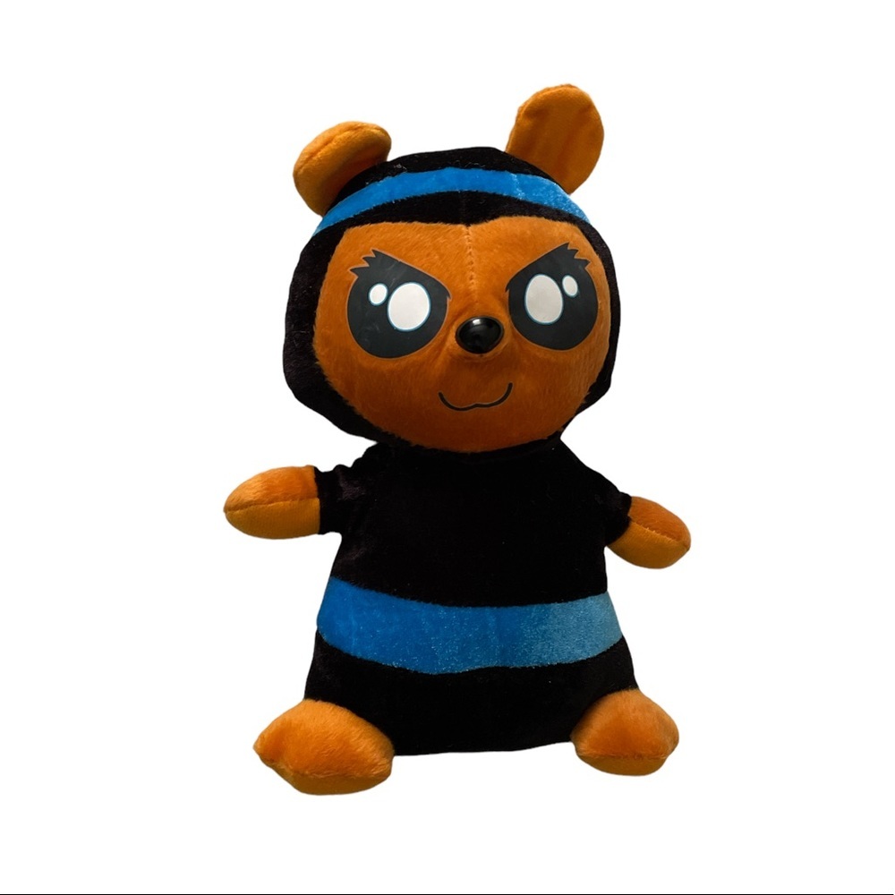Classic Toy Brown Blue And Black Ninja Mouse 10” Plush Stuffed Animal